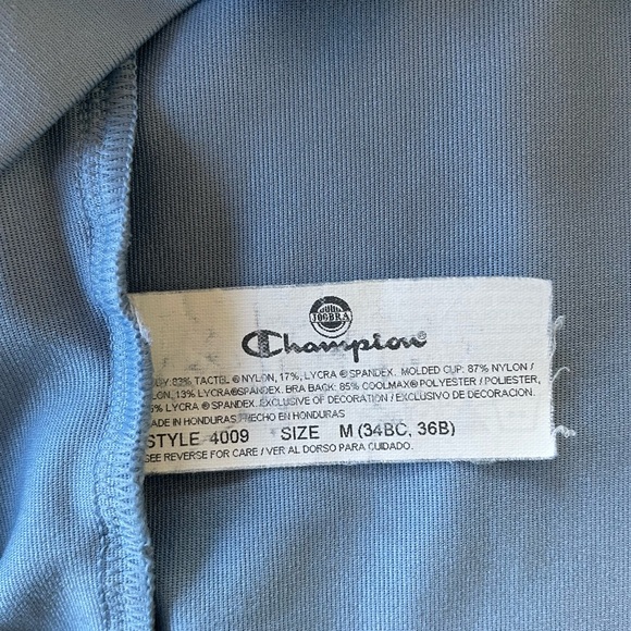 Blue Champion workout tank top with built-in bra - Picture 5 of 8